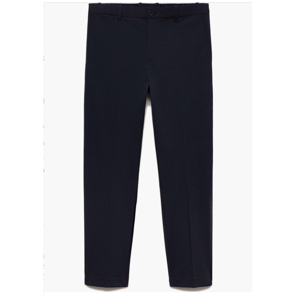 MANGO Men’s Dark Navy Slim-Fit Stretch Pants Size 30